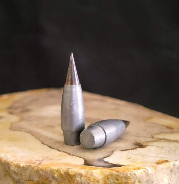 30 Caliber (.308) 150 Grain REBATED BOATTAIL Big Bore Airgun Slug Metal Tips