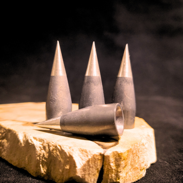 50 Caliber (.510) Lancer 350 Grain Hollow Back Big Bore Airgun Slugs Metal Tip
