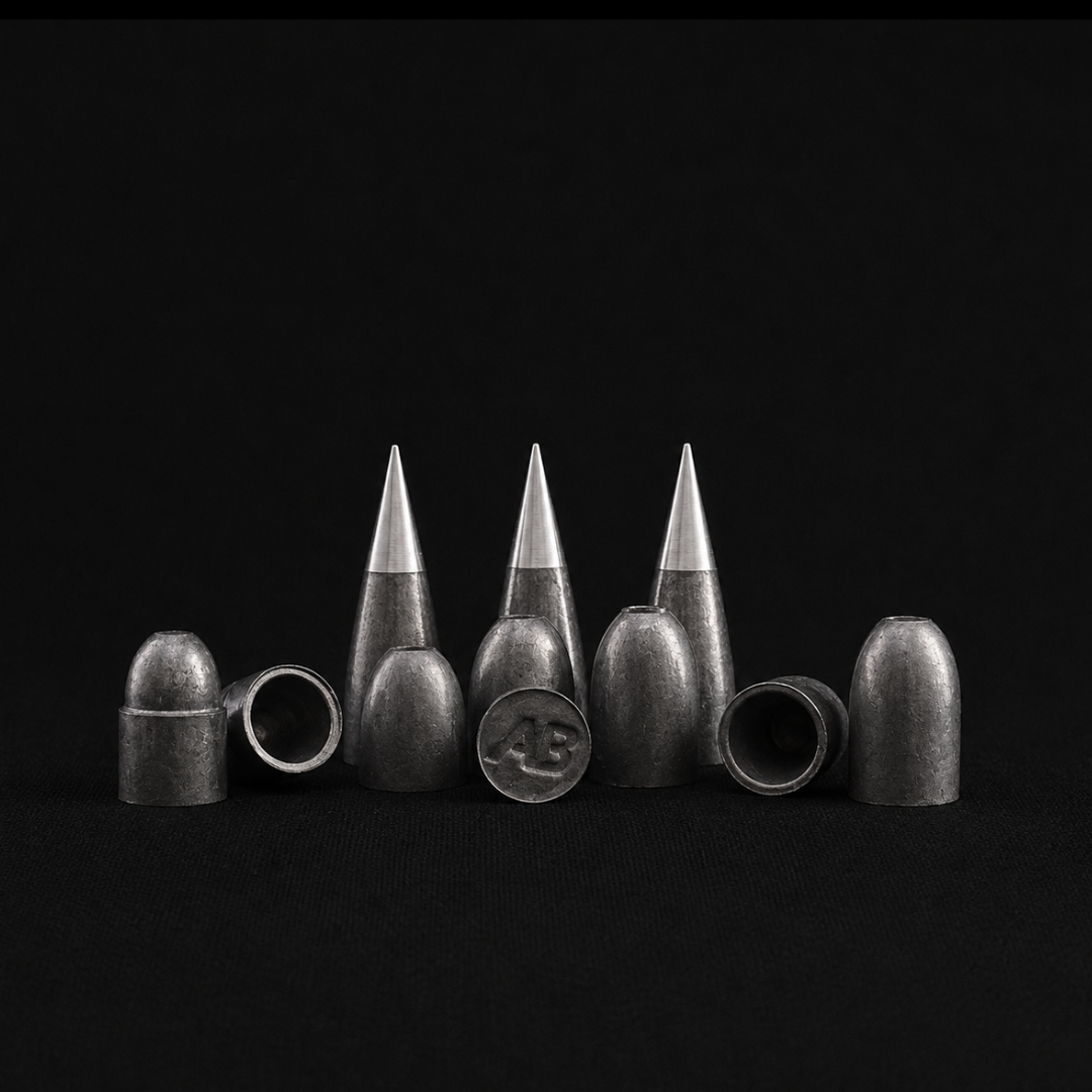 ALCO .510 caliber big bore PCP airgun slug lineup featuring precision hunting airgun slugs for the Umarex Hammer, Texan, and other big bore PCP air rifles.