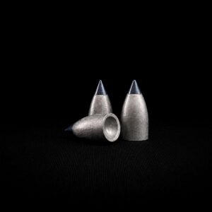 ALCO .357 Airgun Slug 125-Grain Metal Tip Dish Base engineered for big bore PCP air rifles, precision shooting, hunting performance, and versatile use in magazine-fed or single-shot rifles.