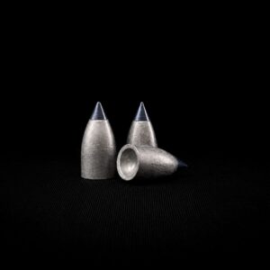 ALCO .357 Airgun Slug 150-Grain Metal Tip Dish Base engineered for big bore PCP air rifles, precision shooting, hunting performance, and optimized for single-feed rifles.